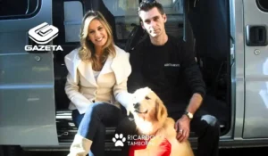 Luisa Mell e Ricardo Tamborini no Programa Estação Pet